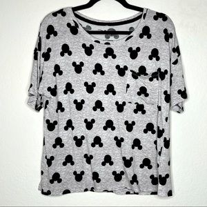 Disney Adult Mickey Mouse Print T-Shirt